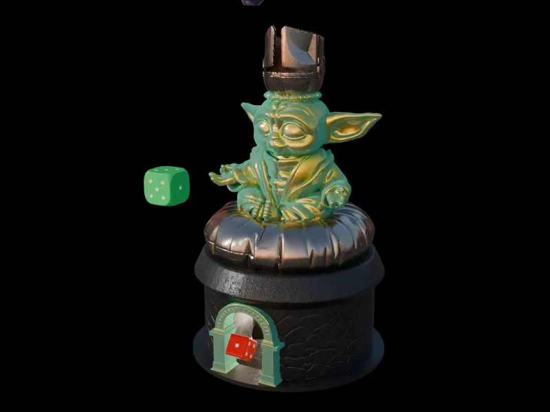 Baby Yoda Würfelturm