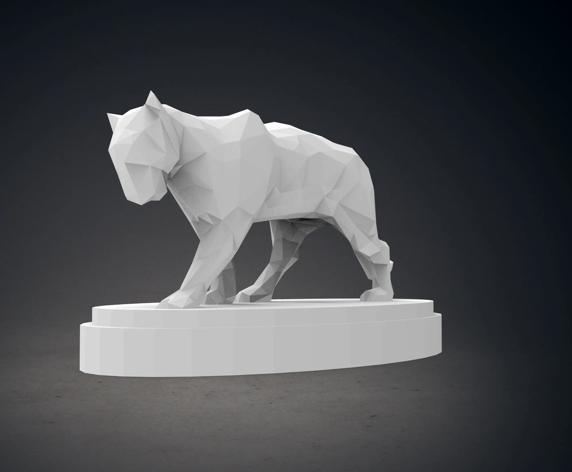 Low Poly Panther Statue | 3D models download | Creality Cloud