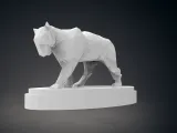 Low Poly Panther Statue-4