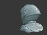 Advanced Sci-Fi Combat Helmet 3D Print Model-8