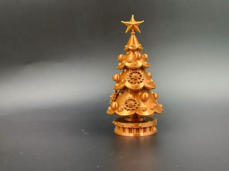 Albero di Natale Steampunk a Ingranaggi – Festività Natalizie