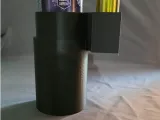 Skinny can cup holder insert with vape holder-0