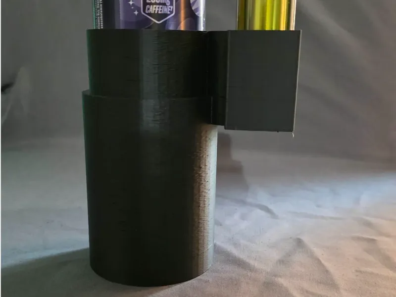 Skinny can cup holder insert with vape holder