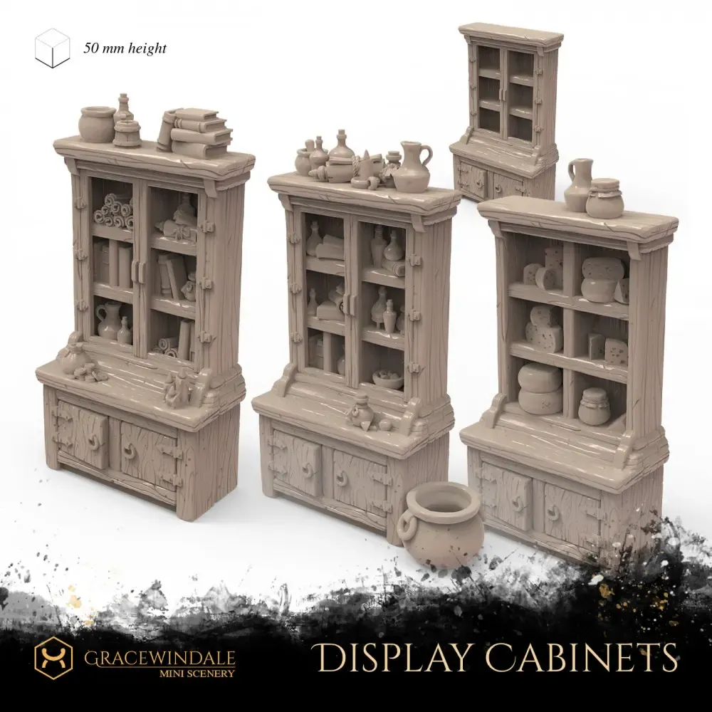 Set of Display Cabinets