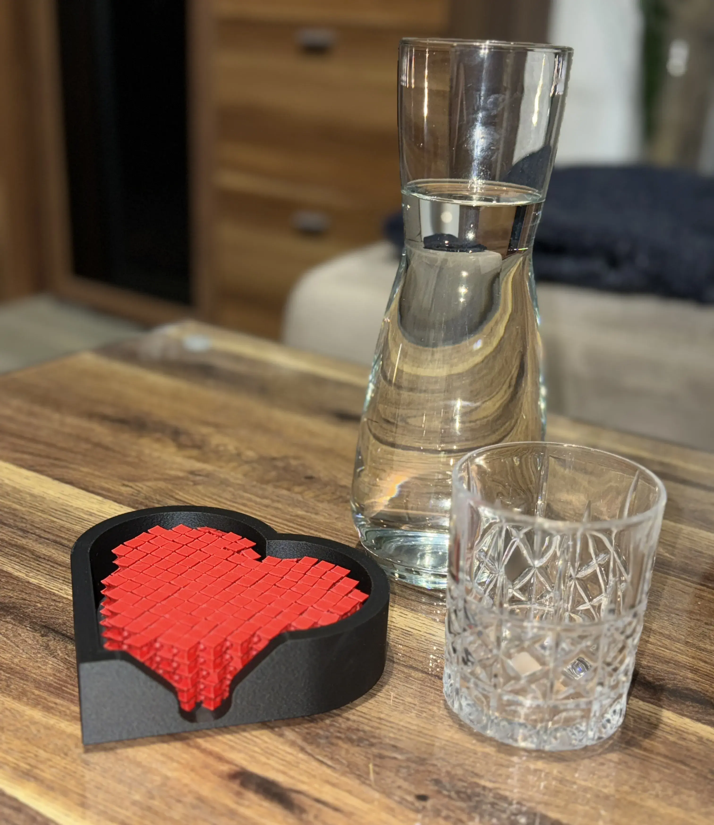 FLEXI HEART COASTER / VALENTINES OR MOTHERSDAY / FIDGET TOY