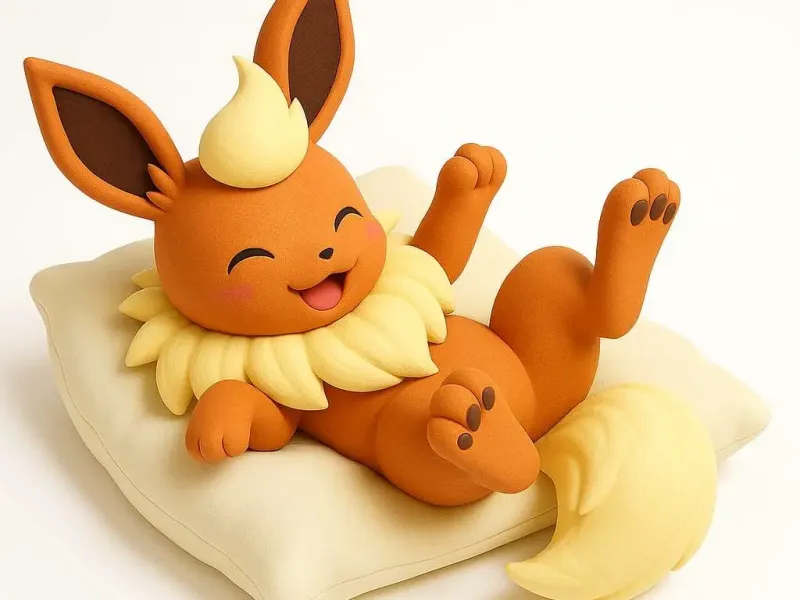 pokemon flareon pillow
