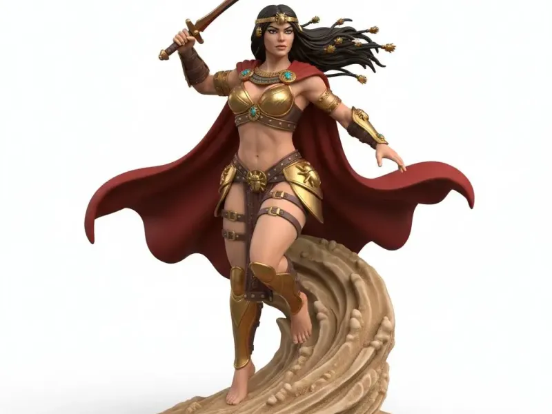 Desert Warrior Princess (Battle Revealing Armor)