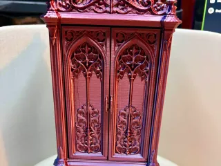 Gothic Crest Mini Cabinet