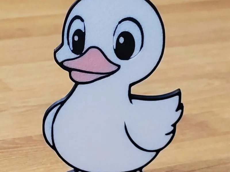 بطة بأسلوب كرتوني