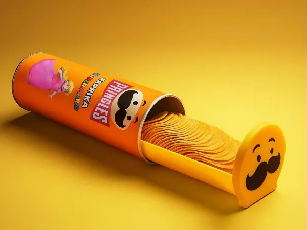 Pringles Chips Slider Tray with a Functional Lid