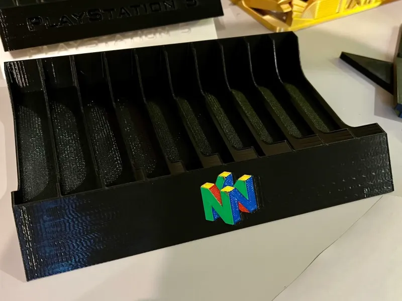 Games stand holder for Nintendo64 cartridges