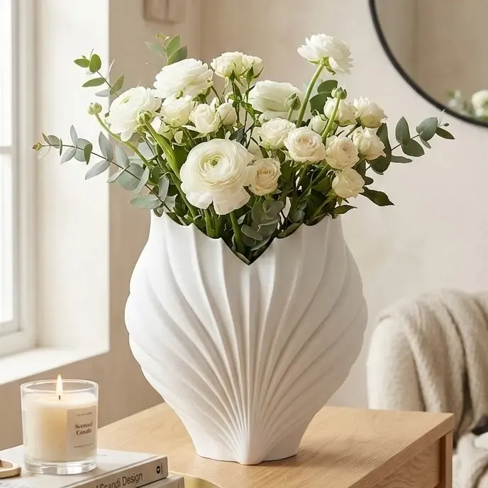 Scallop Shell Vase