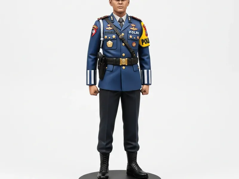 Oficiales de seguridad/oficiales de aplicación de la ley en miniatura.
