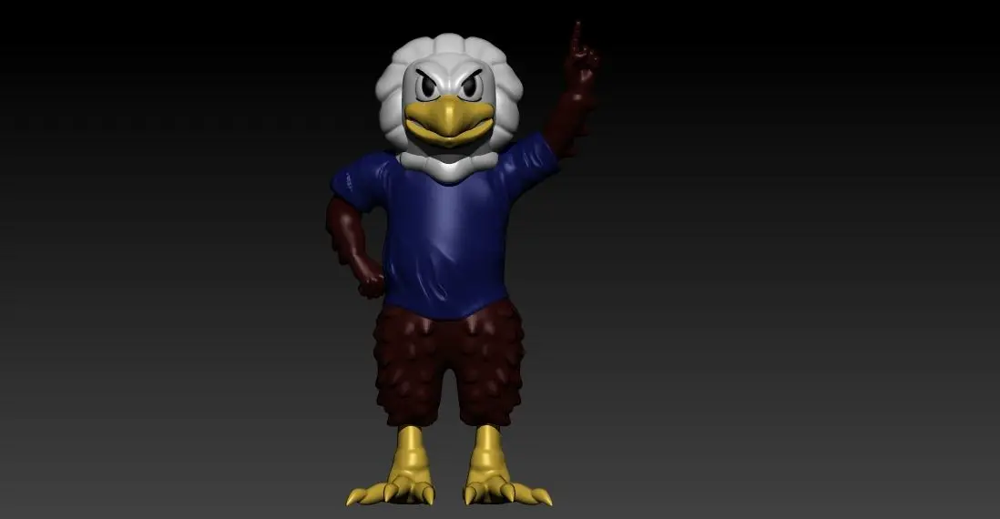 NCAA - LIBERTY FLAMES FOOTBALL MASCOT STATUE - AMERICAN FOOT