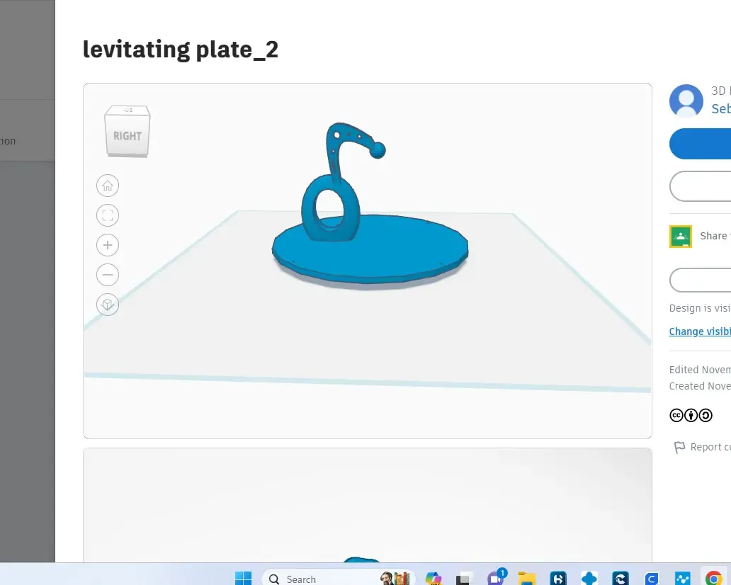levitating plate