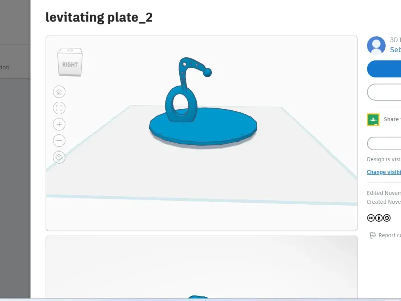 levitating plate