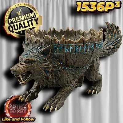 Viking Wolf Bowl ❤️
