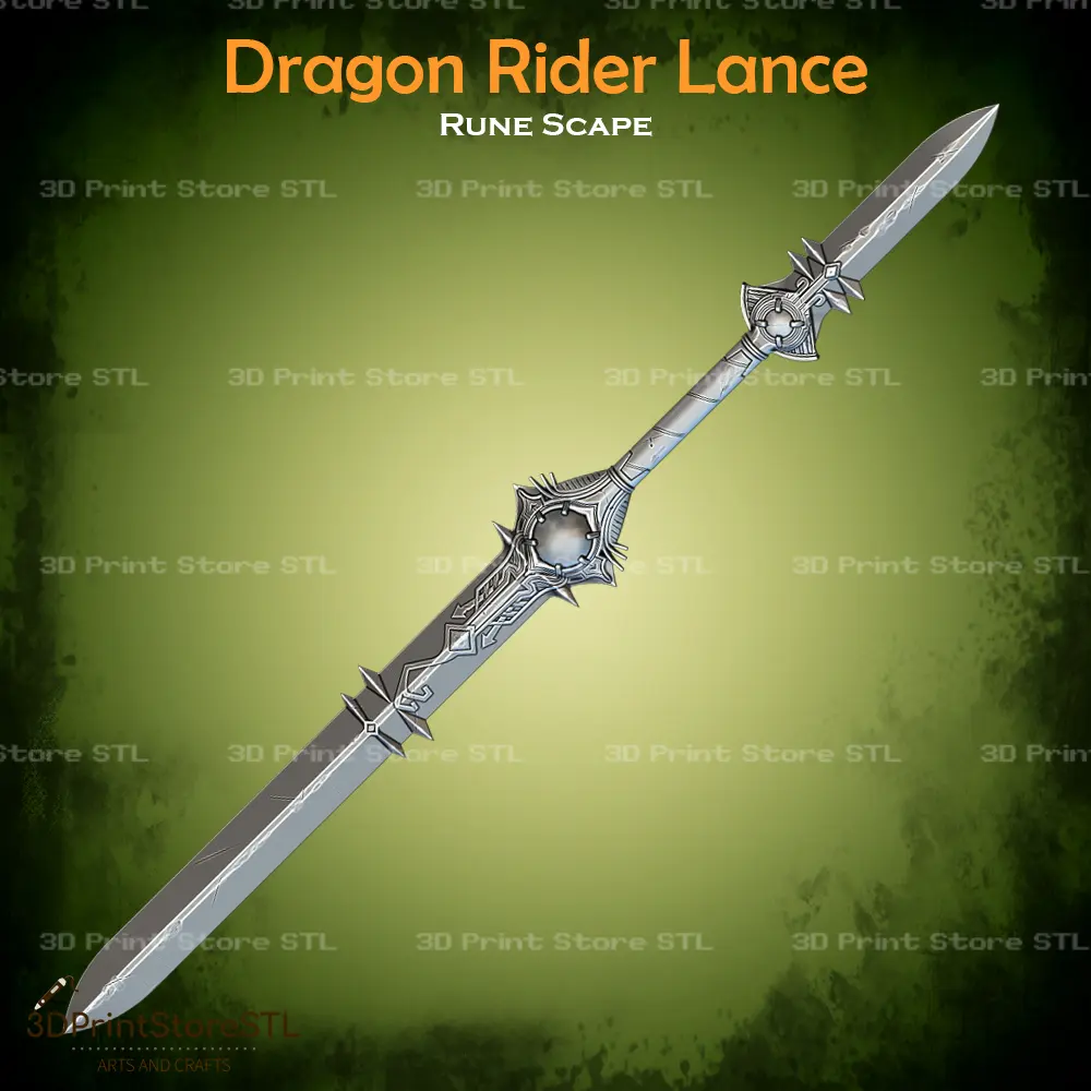 Dragon Rider Lance Cosplay Rune Scape - STL File