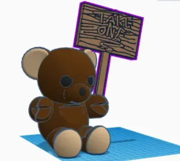 Teddy Bear Business Card Holder