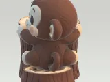 Cute Monkey pencil holder-3