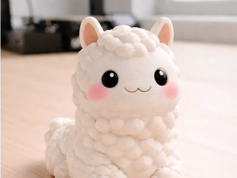 LLAMA ACOSTADA LLAVERO