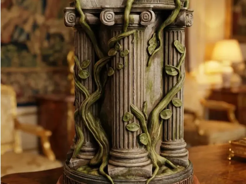 Ancient Ruined Column Planter | Greek Pillar