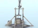 Medieval trebuchet with stones and counterweights (4) - mini-4