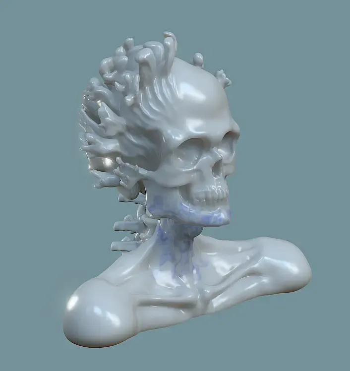 Vintage Adorned Skull