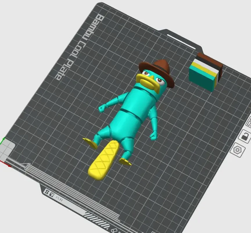 PERRY THE PLATYPUS FLEXIBLE, ARTICULATED