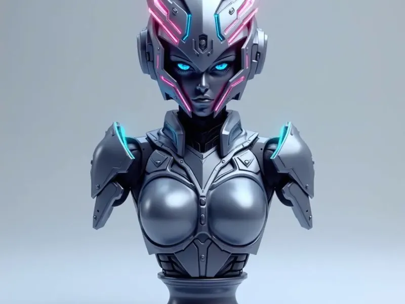 Neon Valkyries bust series ⚡👑 Nyxara – Shadow Protocol