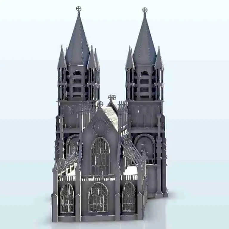 Gothic cathedrale 11 - décors miniatures médiévales warhammer