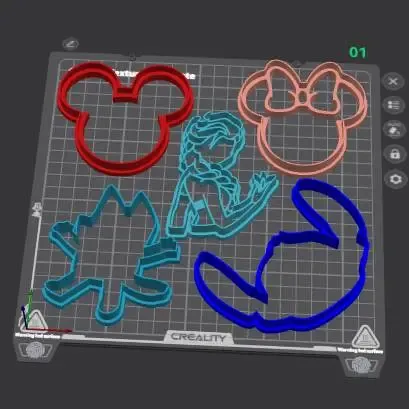 Disney Cookie Cutter Set – 3D Printable STL for Baking