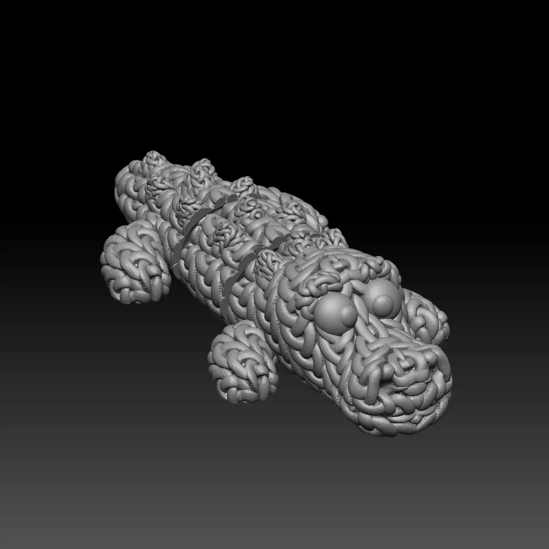 Knitted Flexi Crocodile