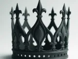 Gothic Crown with Fleur-de-Lis-1