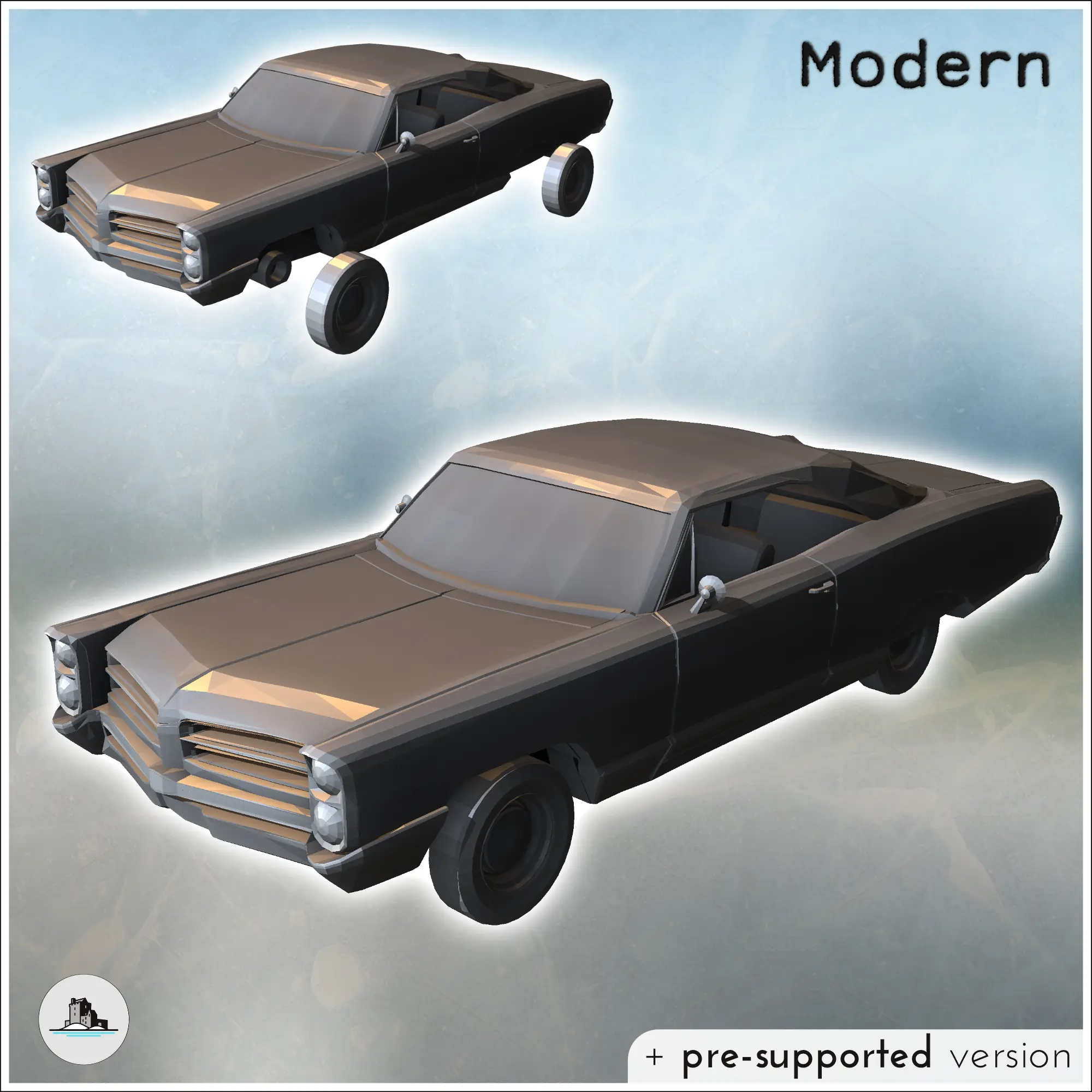 Luxury car Pontiac 2+2 Plus (10) - miniatures warhammer tabl | 3D ...