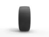 Rear wheel of vintage dragster Version 2 Scale 1:25-4