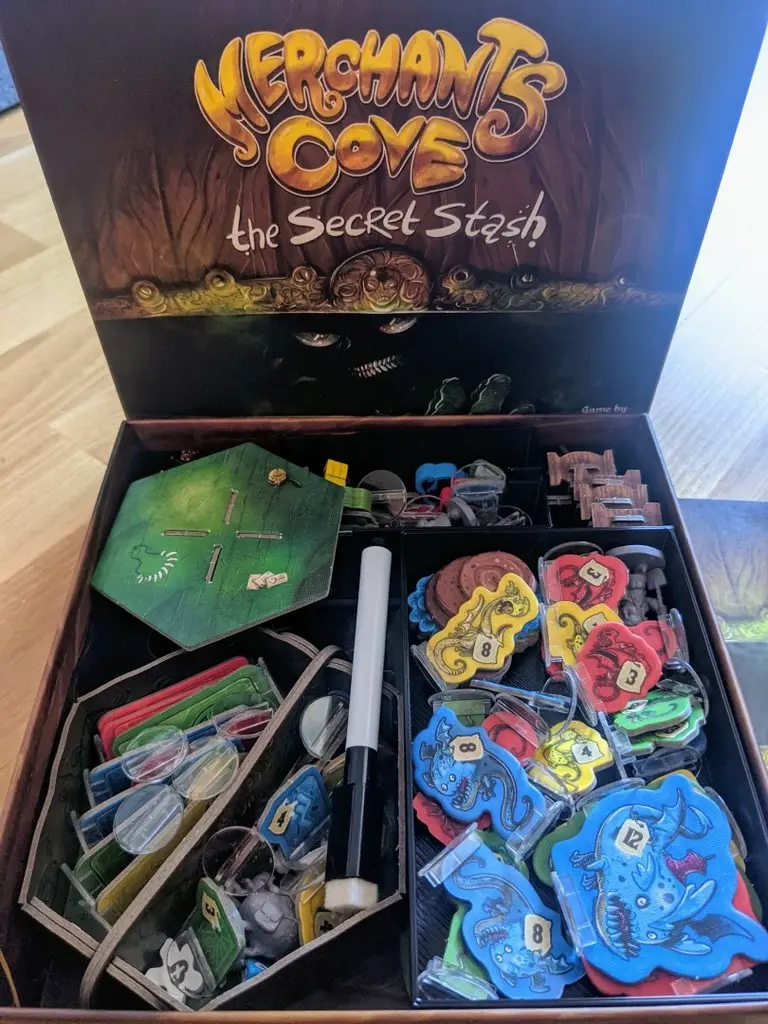 Merchants Cove Epansions into Secret Stash Box + Staff Board