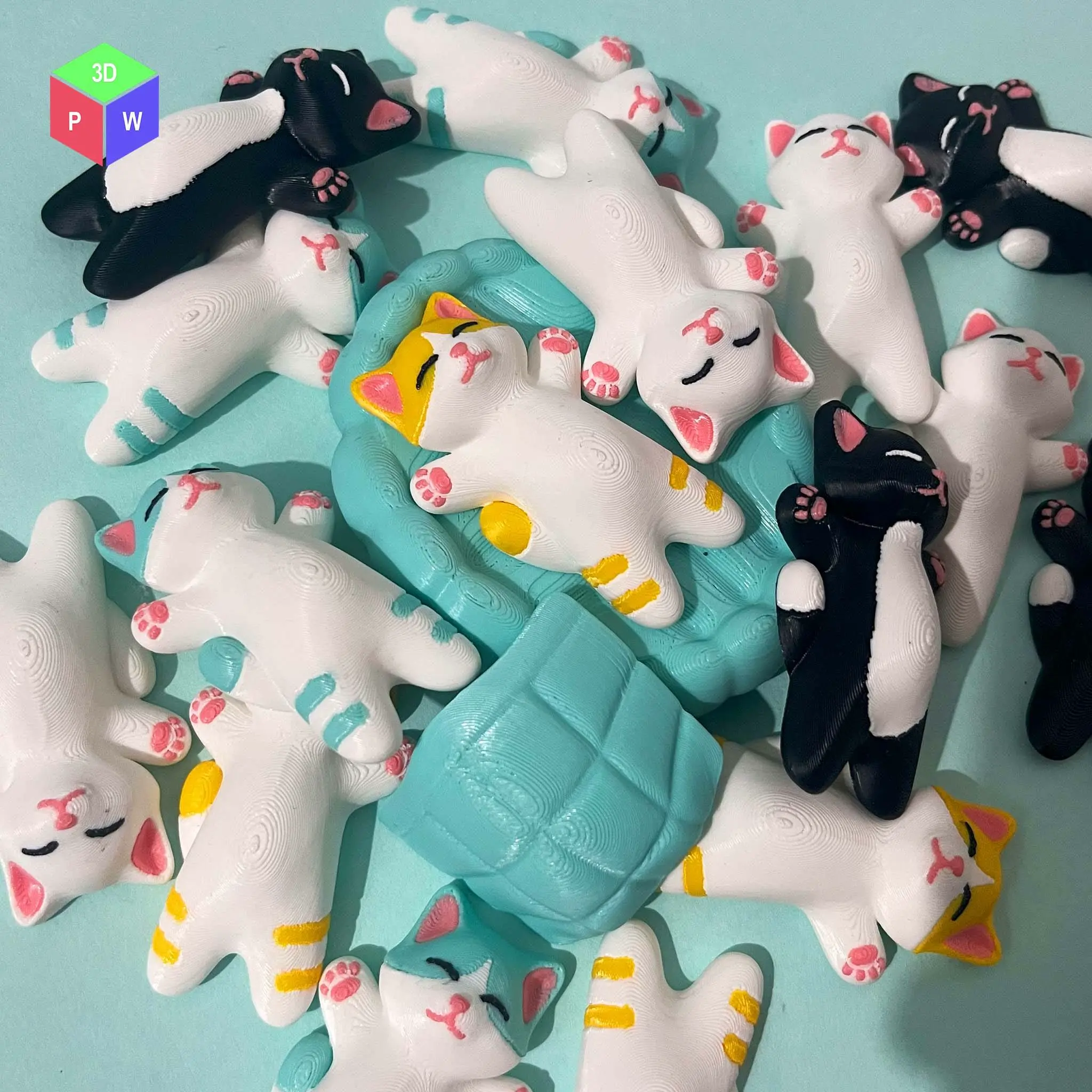 Cute Sleeping Cat Set
