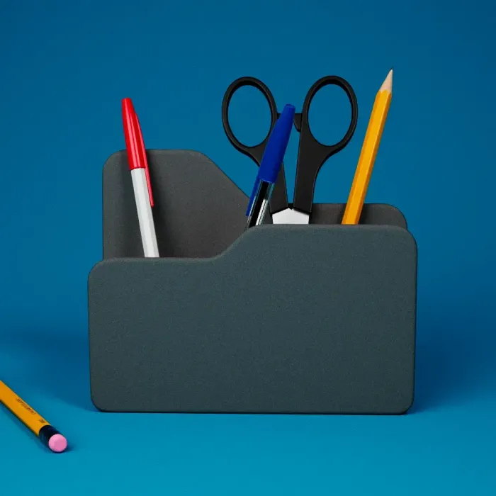 3D Printer Files | 3MF File | Folder Desk Organizer | Modern Pen ...