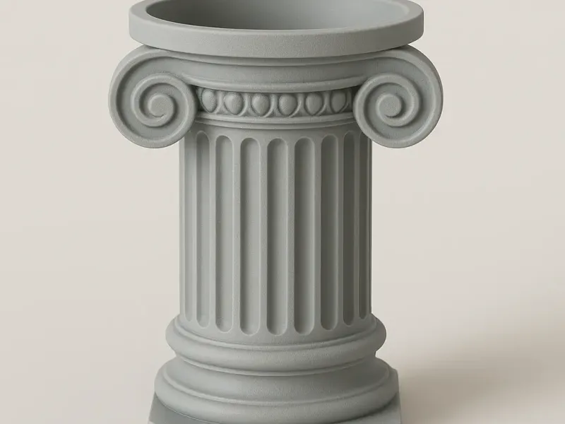 Greek column pot