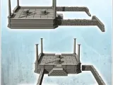 Modular wall set with ruined altar with columns (2) - miniat-1