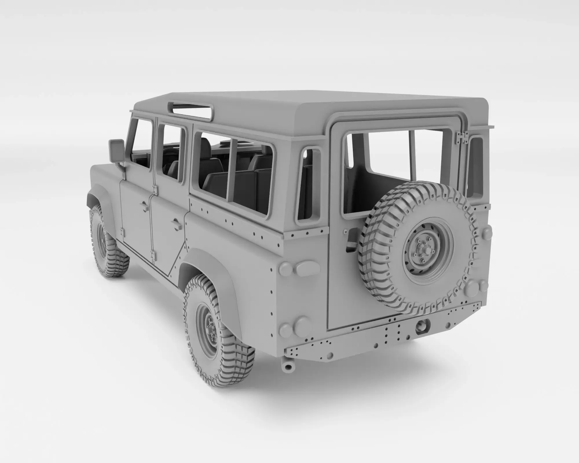 Land Rover Defender 110 - H0 scale car model kit