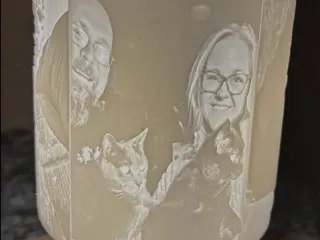 Lithophane Night light and lamp shade picture night light