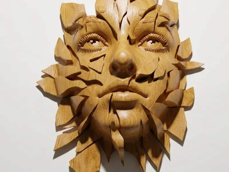 Crash woman face Wall decor