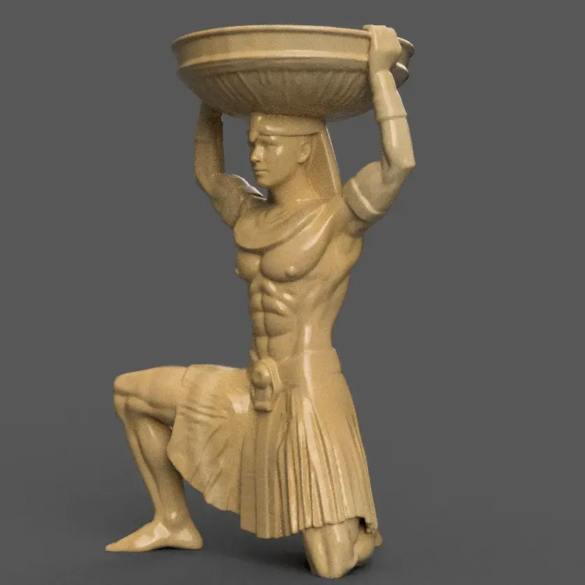 Egyptian Pharaoh urn alexa holder - candle holder 1
