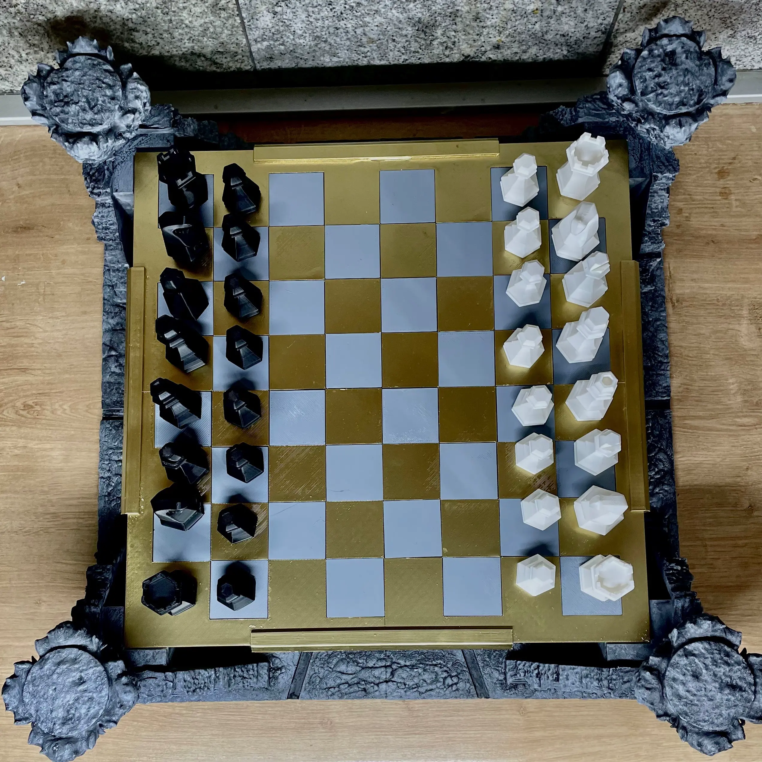 King of the Crumbling Castle - Chess Set