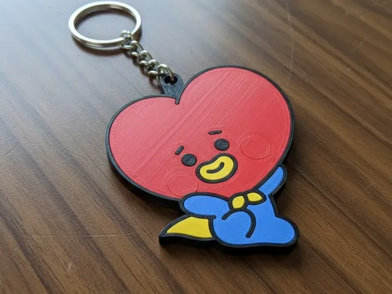 Keychain BT21 - Tata 1 - stl/3mf