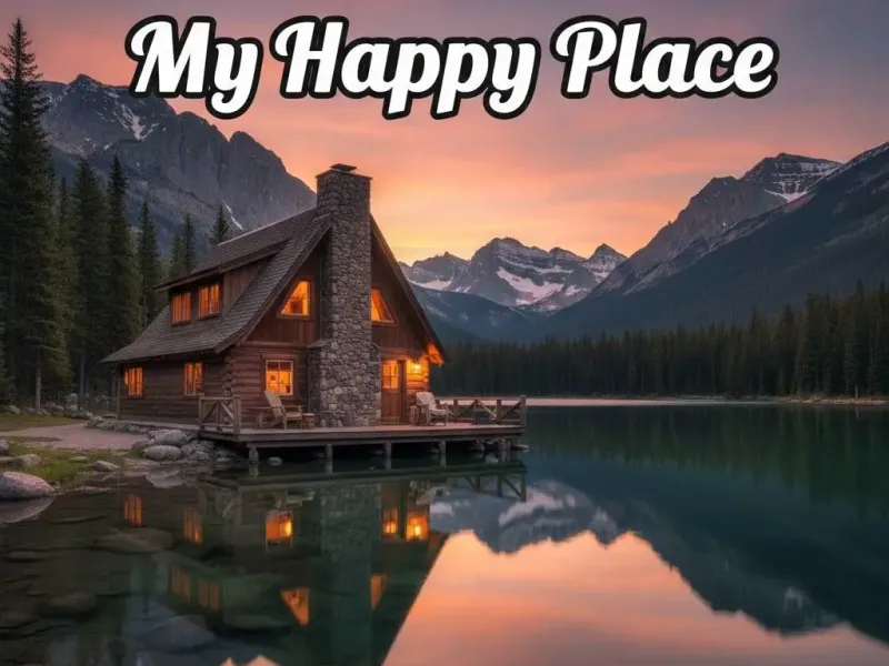 Lithophane Cabin by the Lake