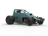 Sprint car while turning Scale 1 to 25-8