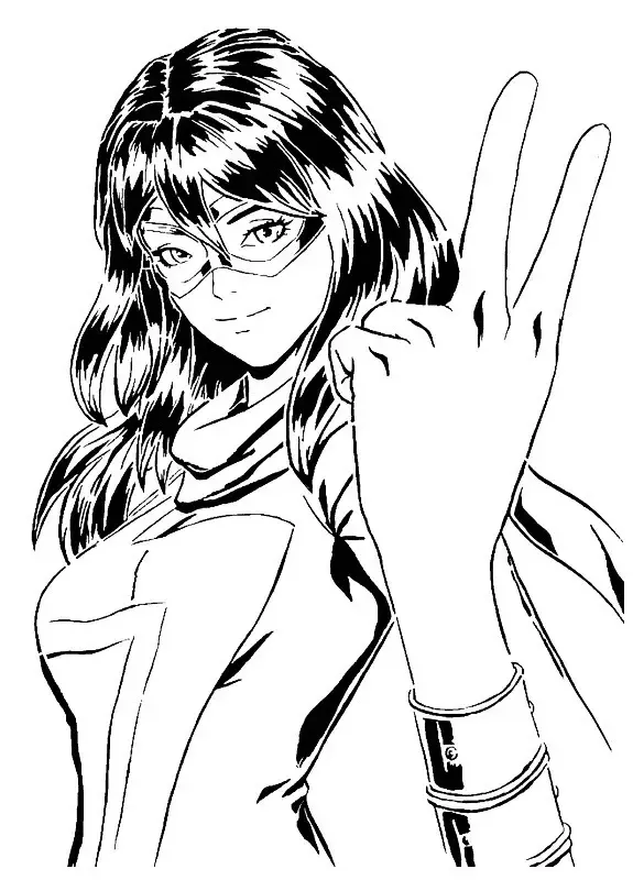 Ms. Marvel stencil